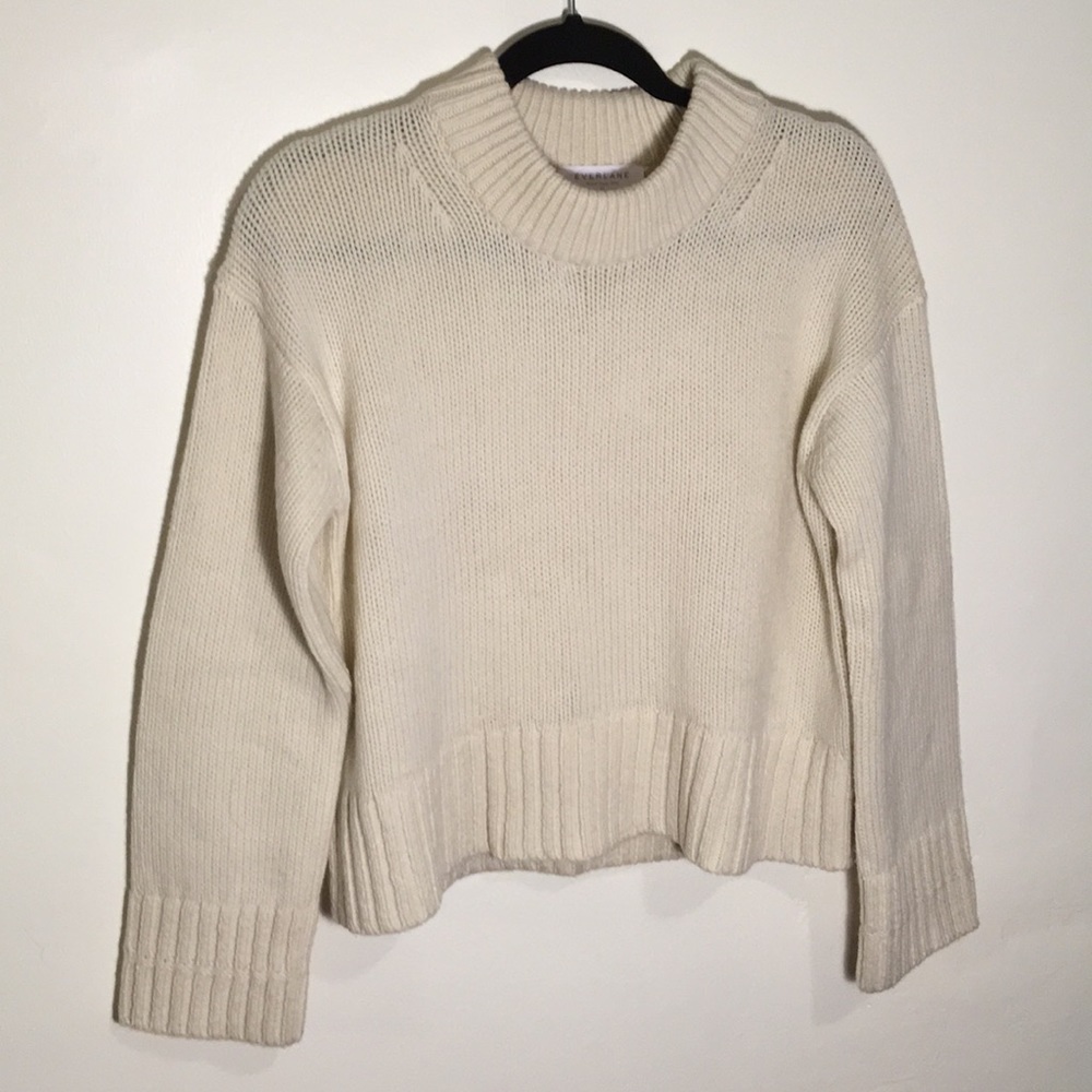 Everlane wool-cashmere square crew